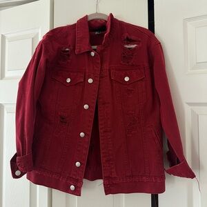 Red Distressed Jacket